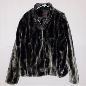 YOKI OUTERWEAR 3X Faux Fur Jacket
